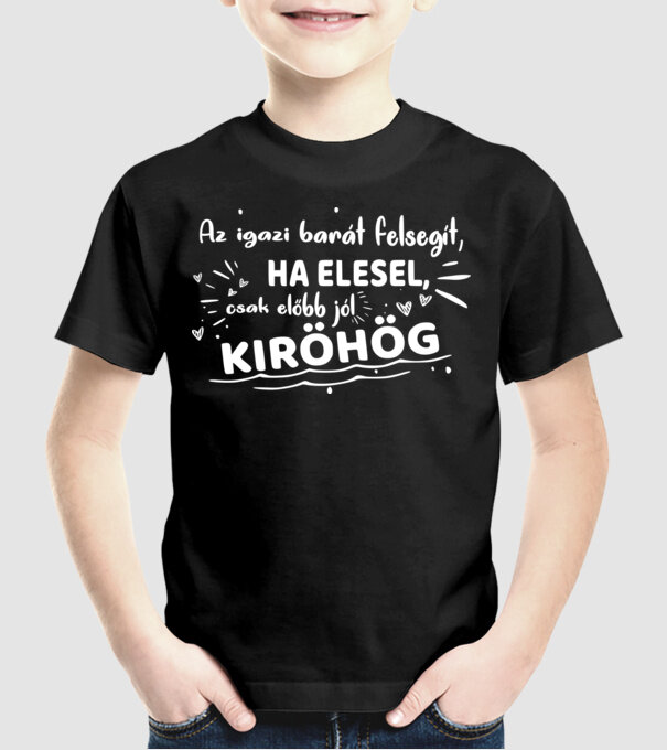  minta fekete pólón