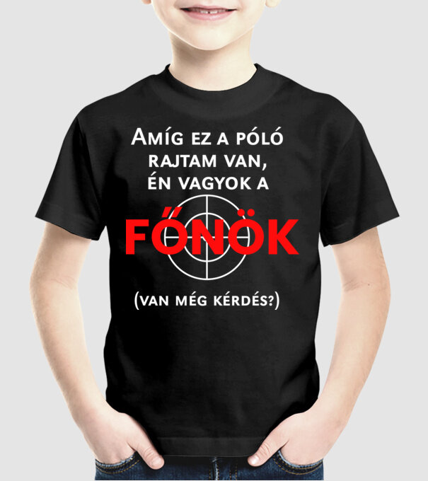 minta fekete pólón