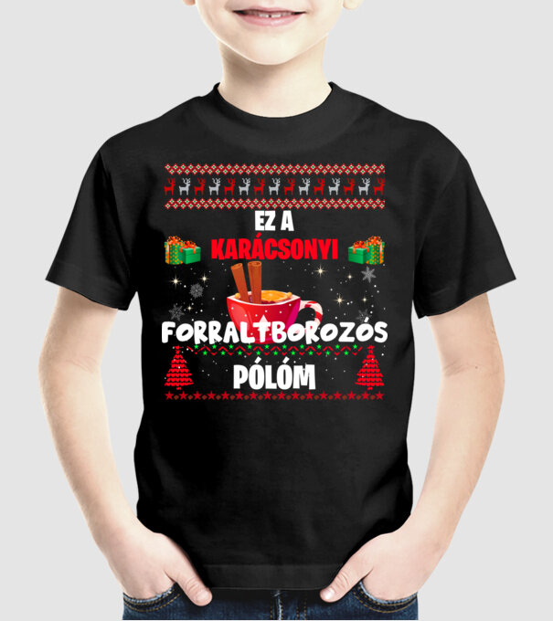  minta fekete pólón