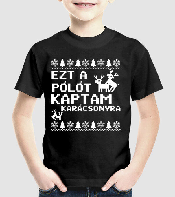  minta fekete pólón