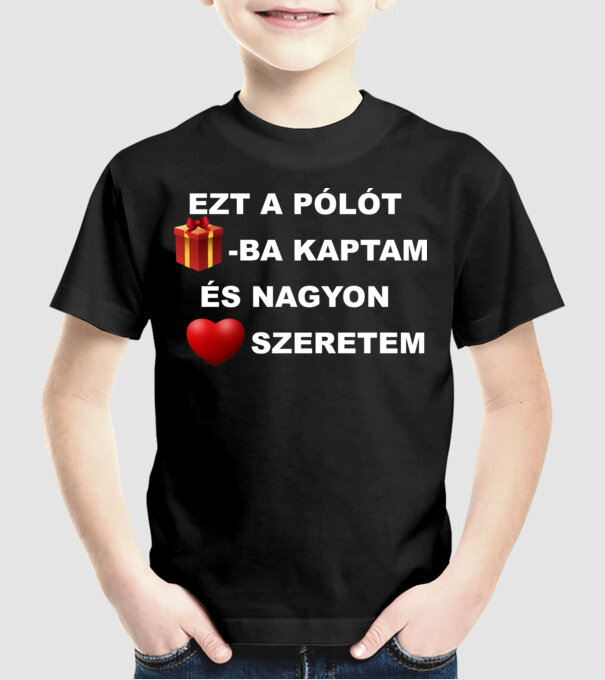  minta fekete pólón