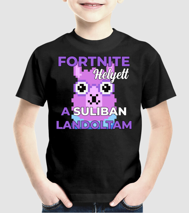  minta fekete pólón
