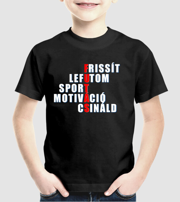 minta fekete pólón