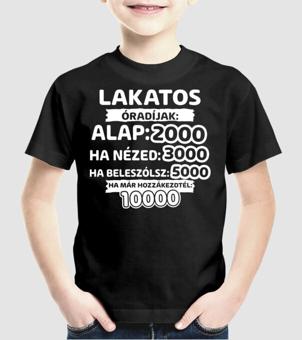  minta fekete pólón