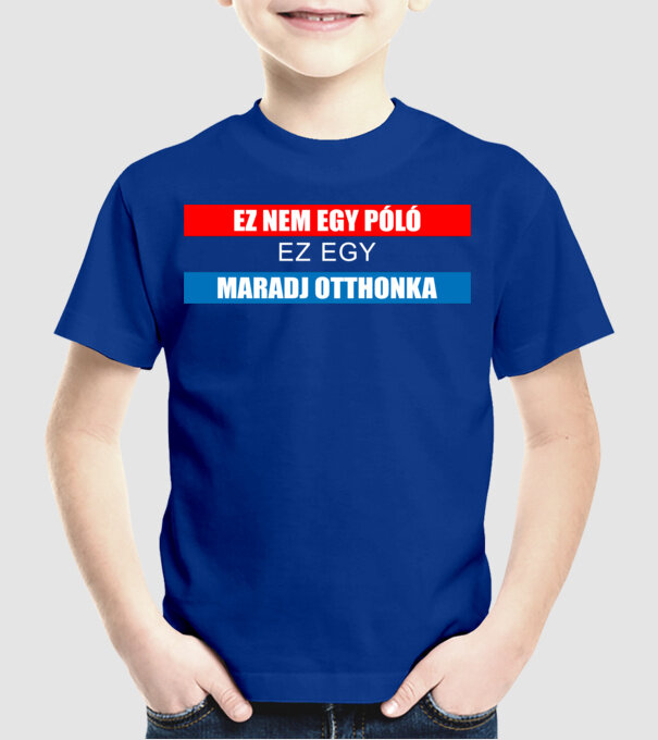 minta királykék pólón