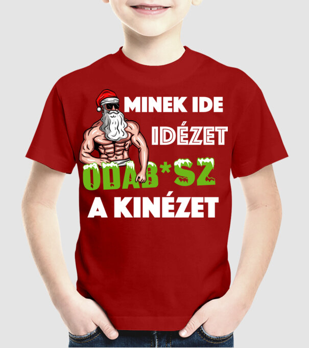  minta piros pólón