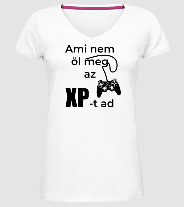  minta fehér pólón