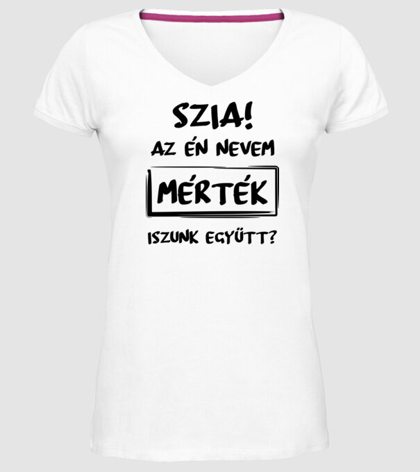  minta fehér pólón