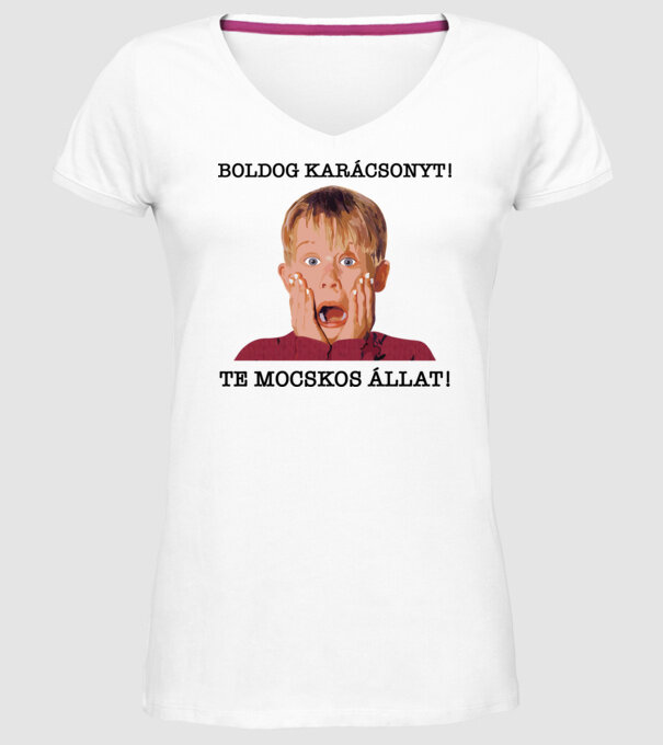  minta fehér pólón