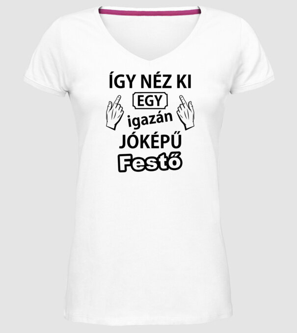  minta fehér pólón