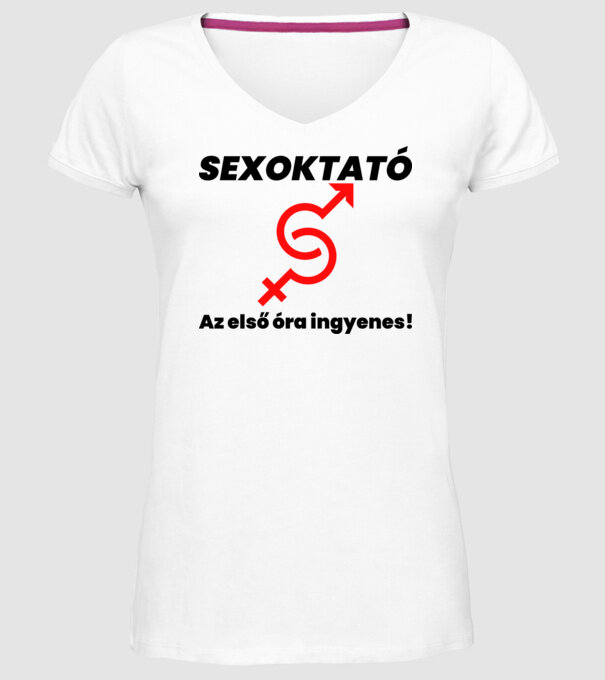  minta fehér pólón