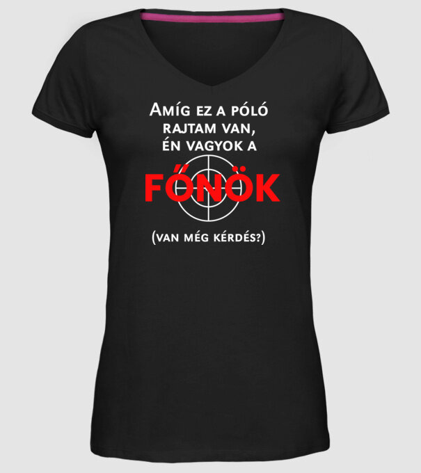  minta fekete pólón