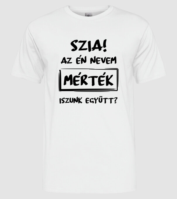  minta fehér pólón