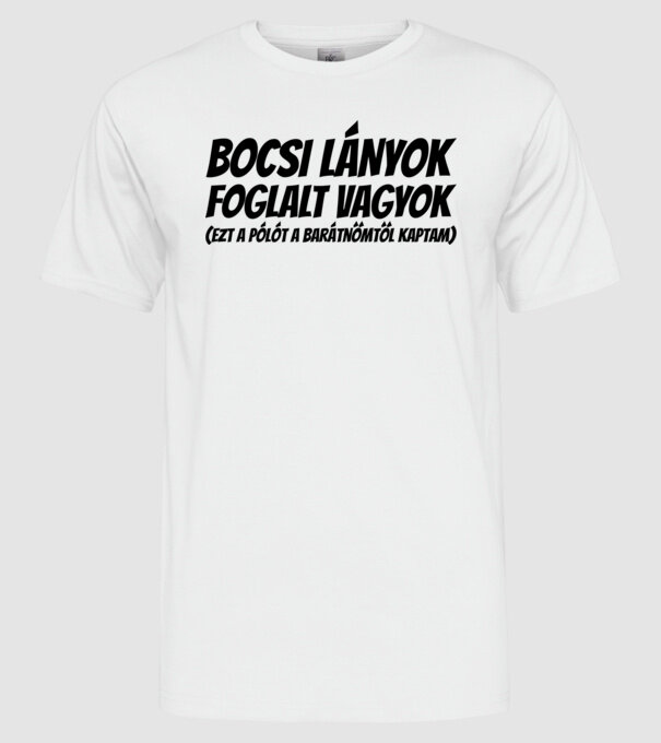  minta fehér pólón