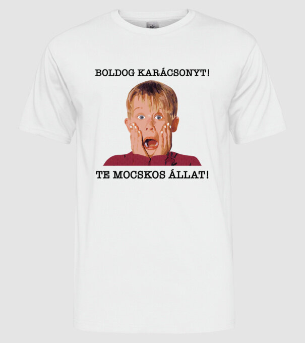  minta fehér pólón