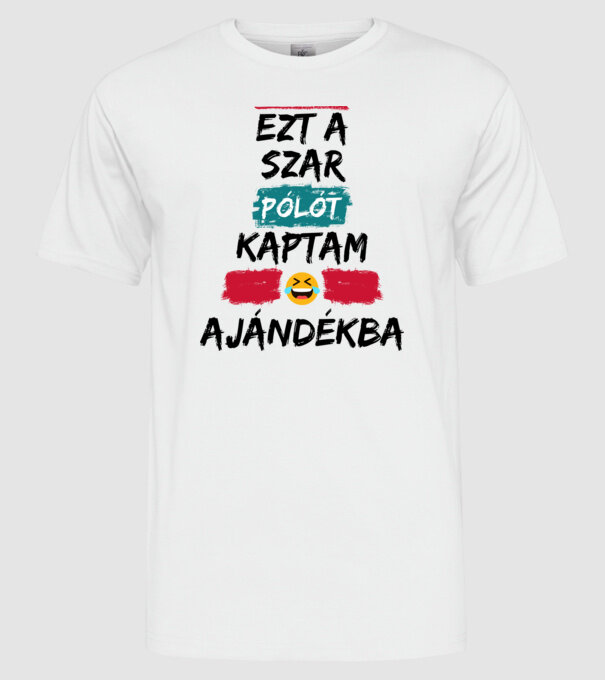  minta fehér pólón