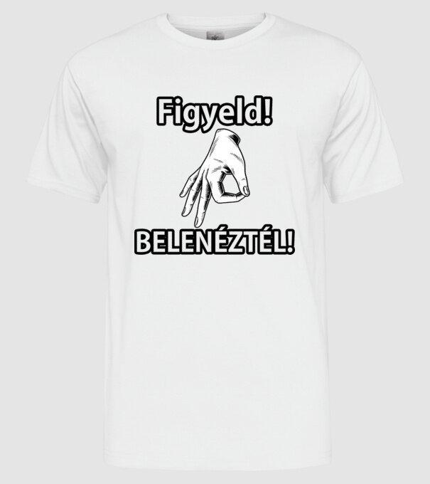  minta fehér pólón