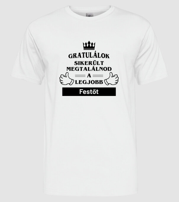  minta fehér pólón