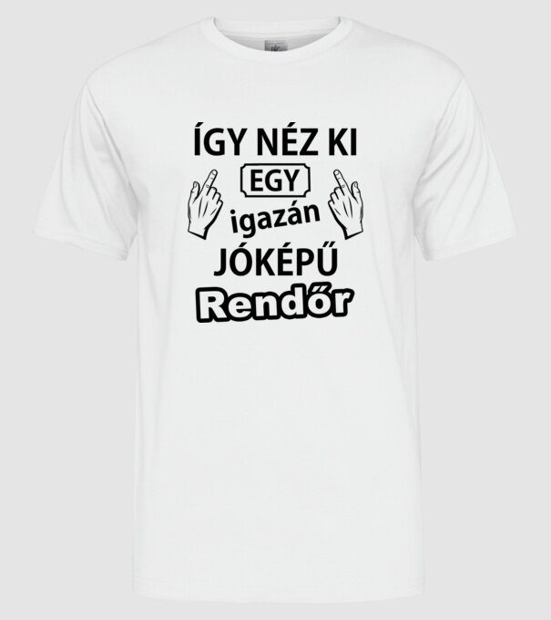  minta fehér pólón