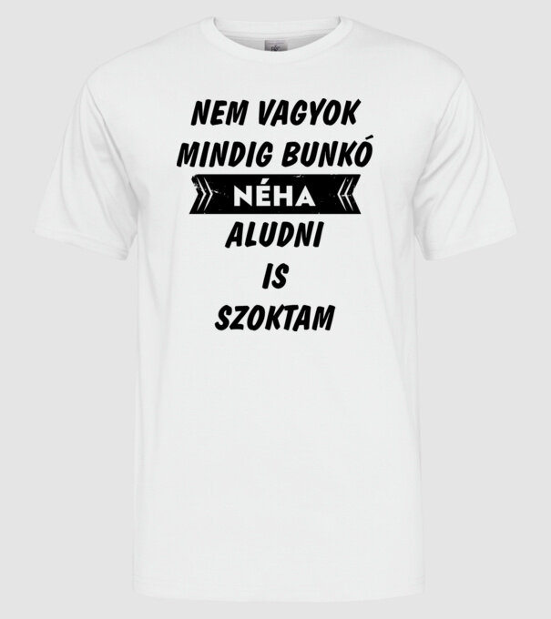  minta fehér pólón