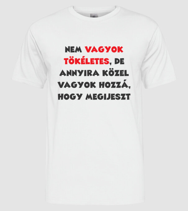  minta fehér pólón