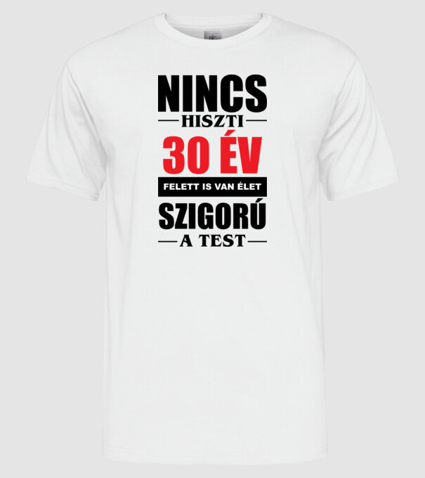  minta fehér pólón