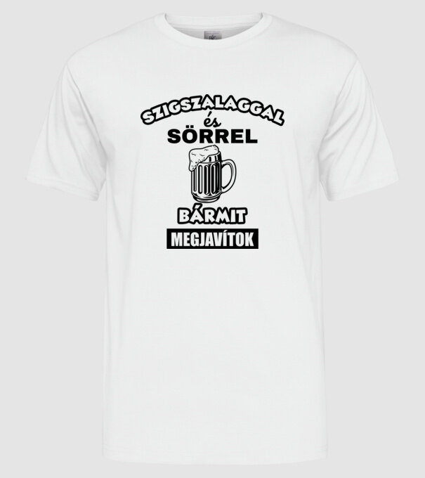  minta fehér pólón