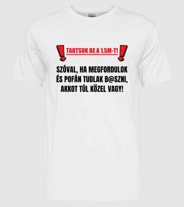  minta fehér pólón
