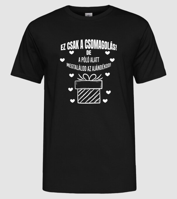  minta fekete pólón