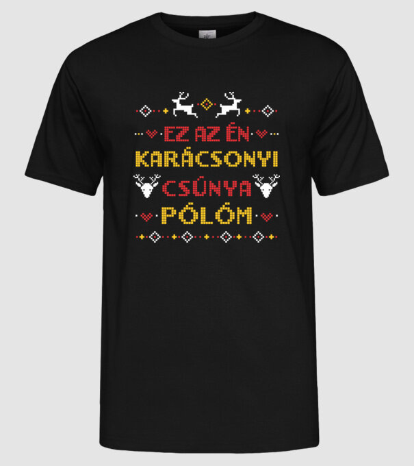  minta fekete pólón