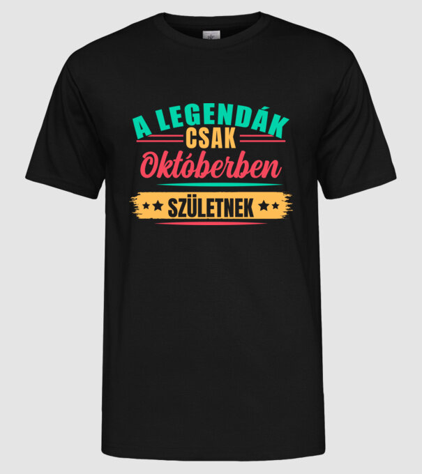  minta fekete pólón