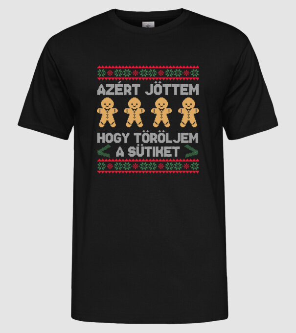  minta fekete pólón