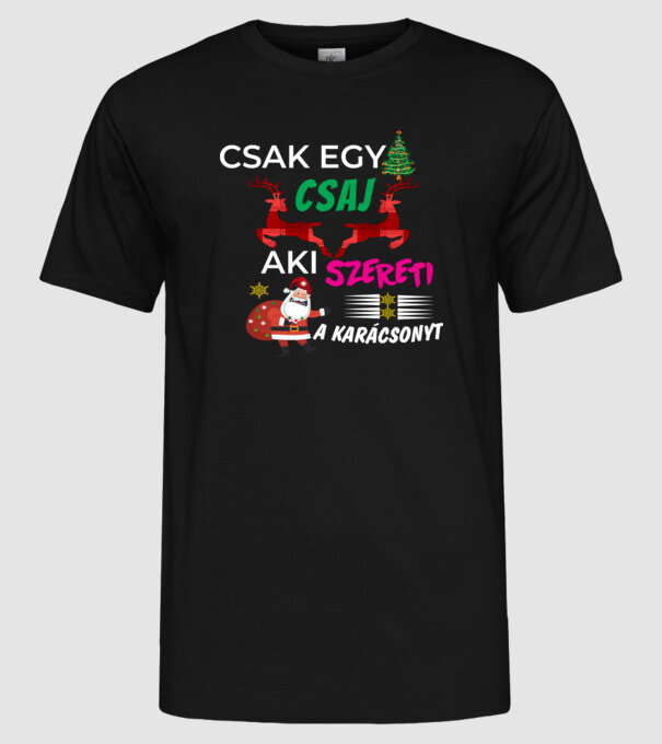  minta fekete pólón