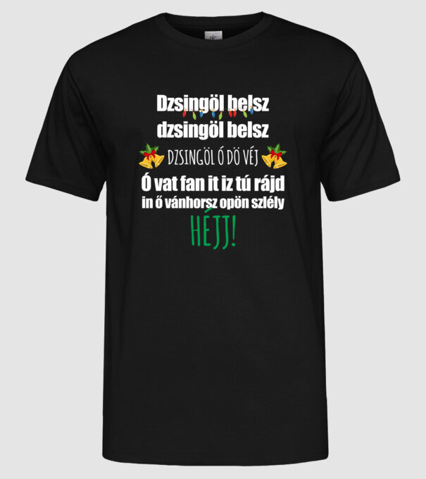  minta fekete pólón