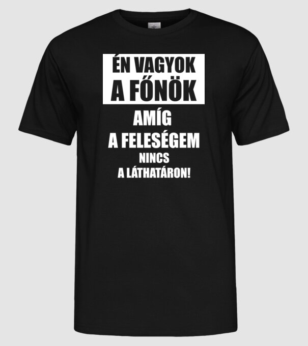  minta fekete pólón