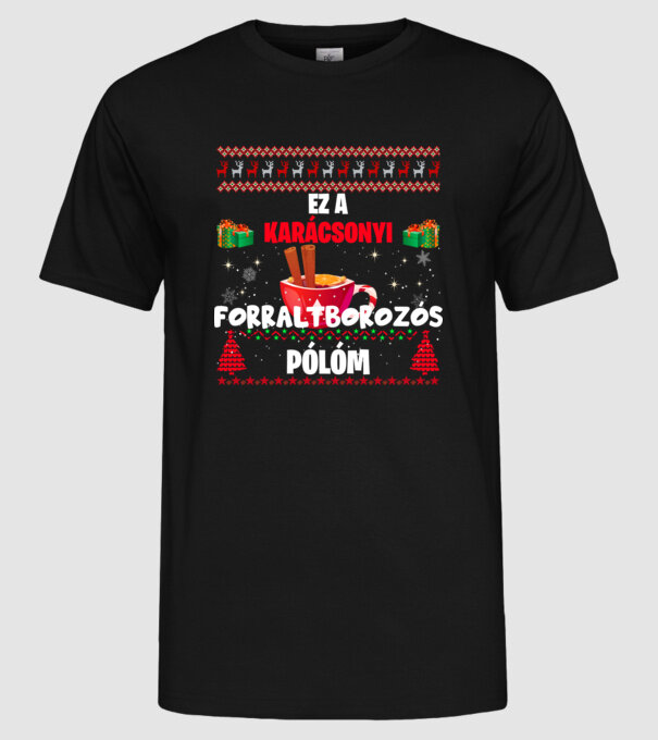  minta fekete pólón