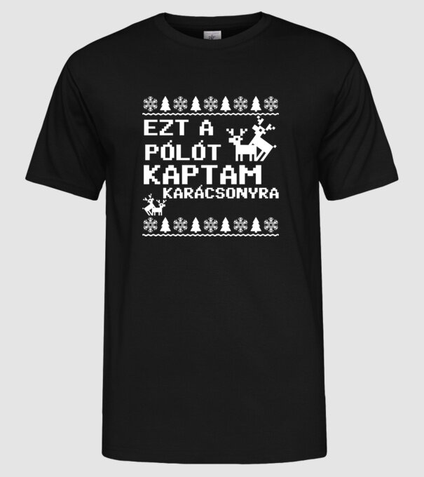  minta fekete pólón