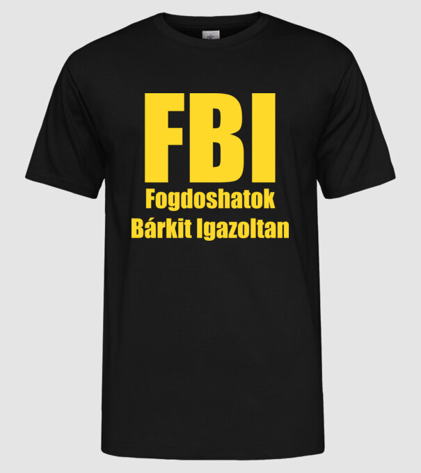  minta fekete pólón