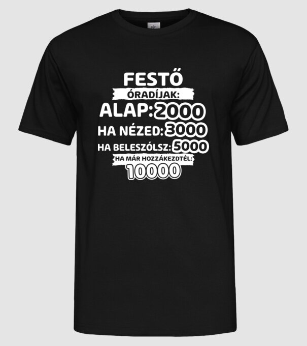  minta fekete pólón