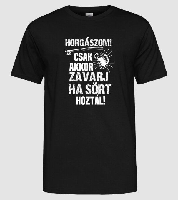  minta fekete pólón