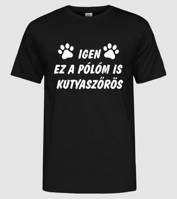  minta fekete pólón