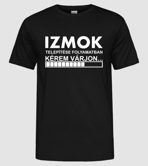  minta fekete pólón