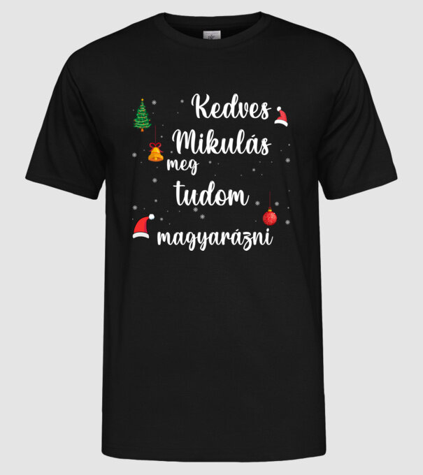  minta fekete pólón