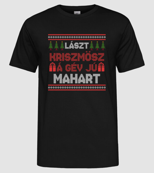  minta fekete pólón