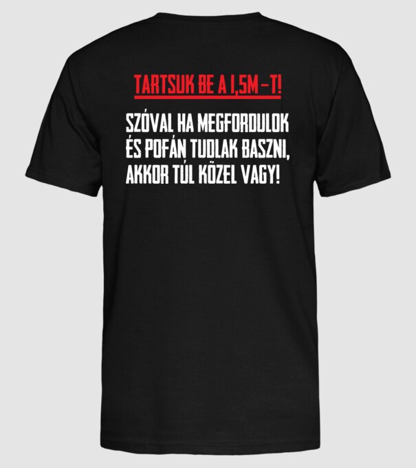  minta fekete pólón