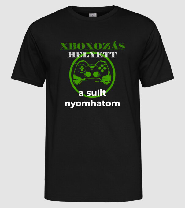  minta fekete pólón