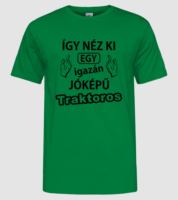  minta zöld pólón