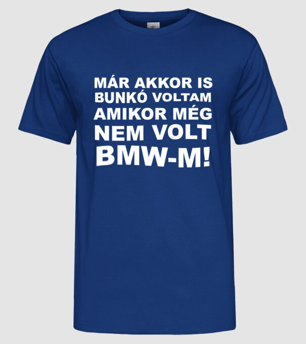  minta királykék pólón