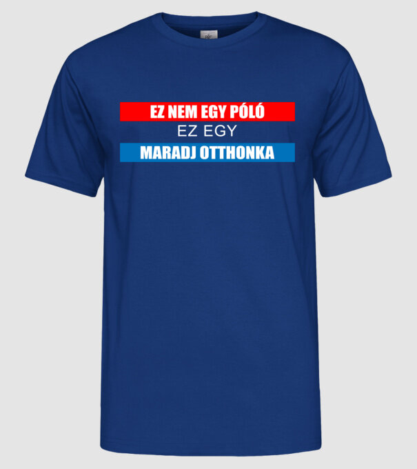  minta királykék pólón