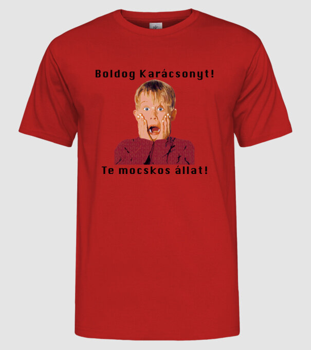  minta piros pólón
